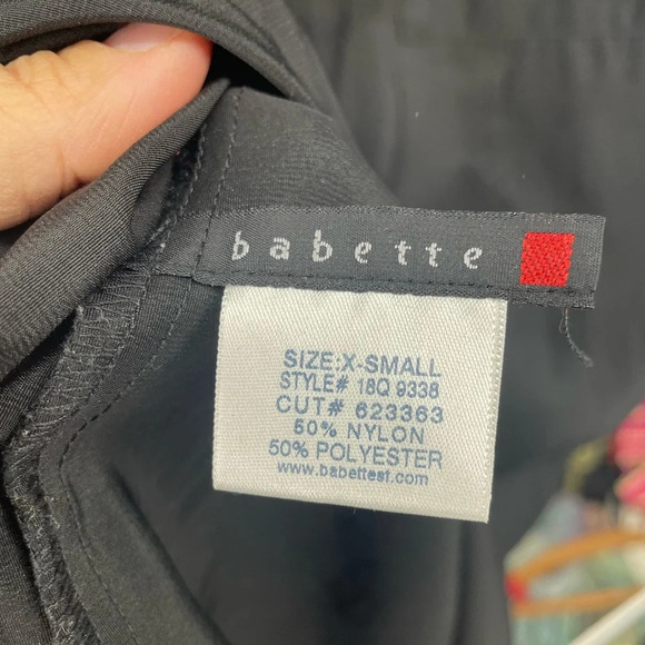 Babette long button up black lightweight trench black windbreaker oversize XS - Picture 5 of 7